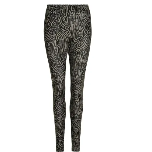 Mesh Leggings Schwarz Stilvolles Muster , Damen, Größe: S - IN FRONT - Modalova