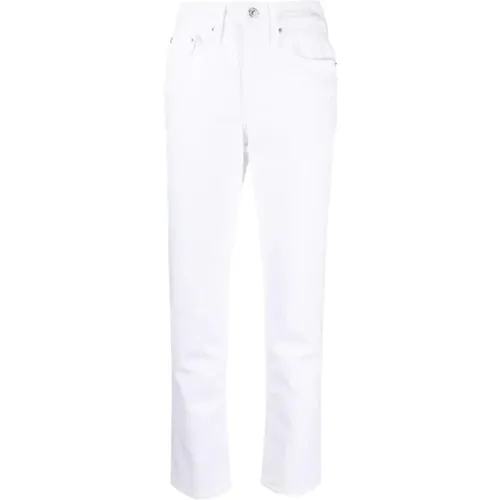 Weiße High-Rise Straight Jeans Levi's - Levis - Modalova