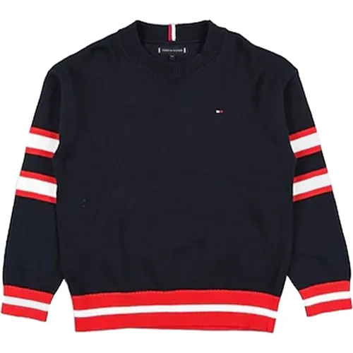 Varsity Bestickter Rundhalsausschnitt Pullover - Tommy Hilfiger - Modalova