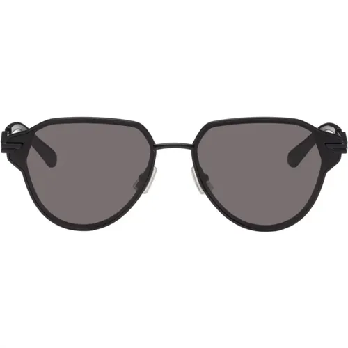 Metal Aviator Sunglasses - , male, Sizes: ONE SIZE - Bottega Veneta - Modalova