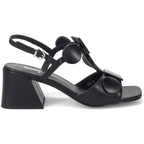 Schwarze Geometrische Sandalen , Damen, Größe: 36 EU - Jeannot - Modalova