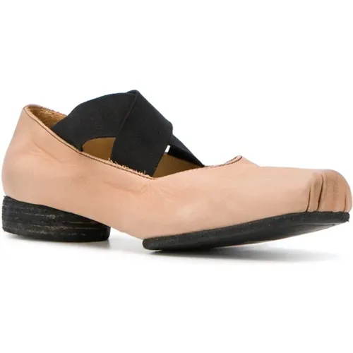 Rose/Schwarze Ballerinas , Damen, Größe: 40 EU - UMA WANG - Modalova