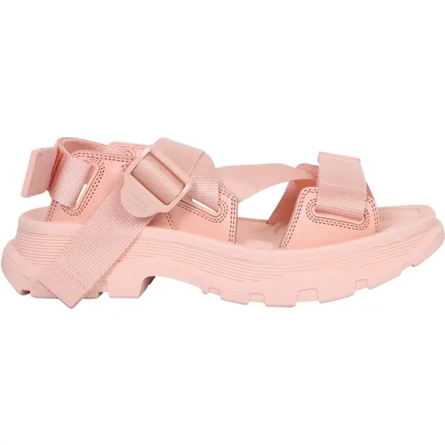 Flat Sandalen , Damen, Größe: 40 EU - alexander mcqueen - Modalova