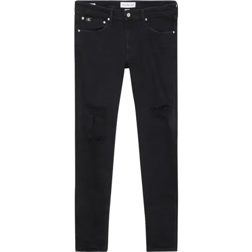 Skinny Fit Trousers , male, Sizes: W33 - Calvin Klein - Modalova