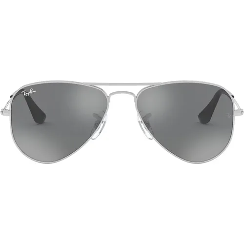 Junior Aviator Sunglasses Gold Brown , unisex, Sizes: 52 MM - Ray-Ban - Modalova