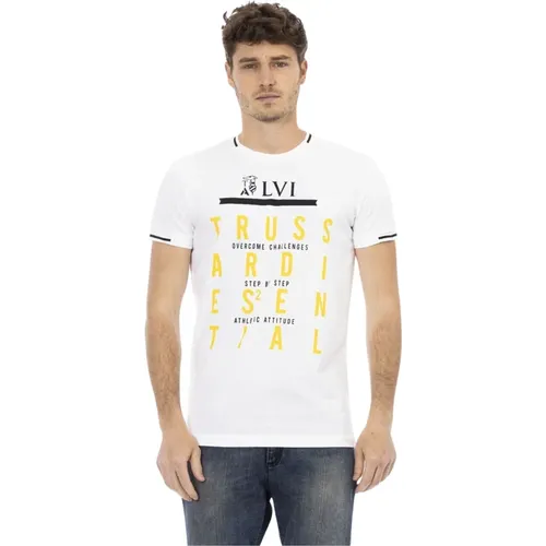 Action T-shirt with Logo Pattern , male, Sizes: XL - Trussardi - Modalova