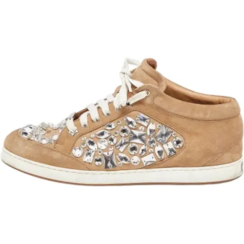 Pre-owned Suede sneakers , female, Sizes: 8 UK - Jimmy Choo Pre-owned - Modalova