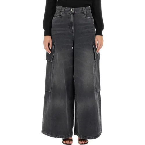 Breite Parachute Jeans für Frauen - Palm Angels - Modalova