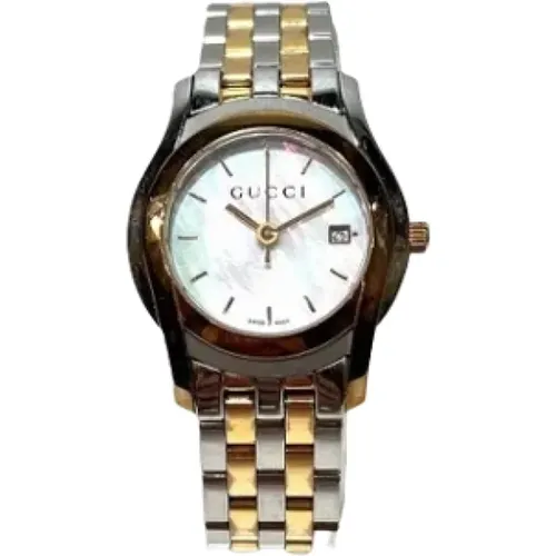 Pre-owned Stainless Steel watches , female, Sizes: ONE SIZE - Gucci Vintage - Modalova