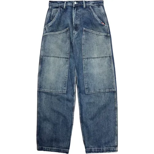 Super Knee Denim Jeans in Blau , Herren, Größe: W30 - Amish - Modalova