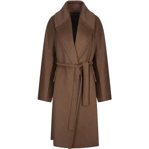 Luxurious Belted Camel Cashmere Coat , female, Sizes: XS, 2XS - Max Mara - Modalova