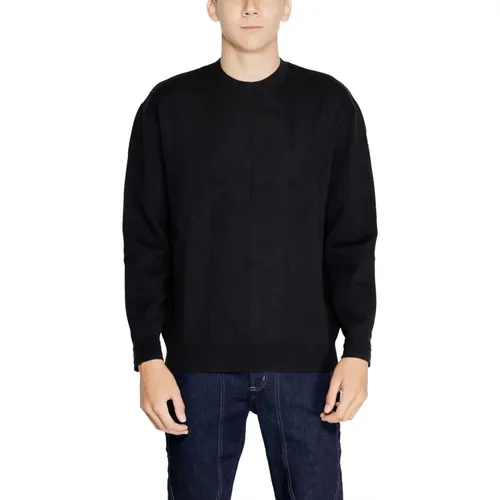 Checkered Sweater Pullover , male, Sizes: S, M, XL, L - Emporio Armani - Modalova