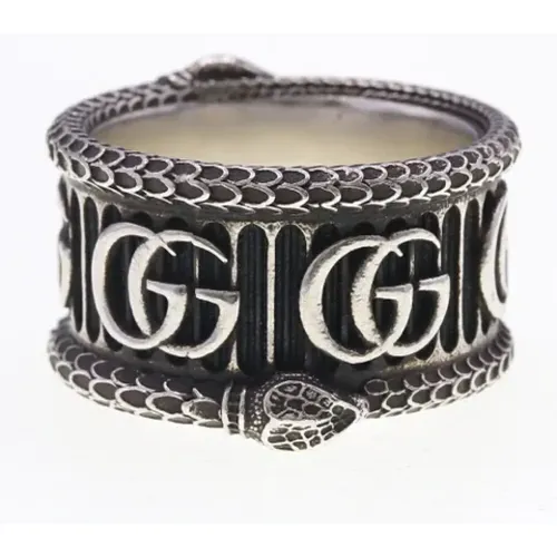 Pre-owned Silver rings , female, Sizes: ONE SIZE - Gucci Vintage - Modalova