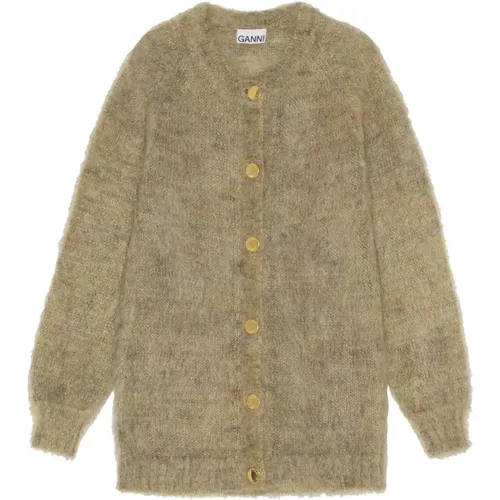 Mohair Oversize Cardigan , Damen, Größe: 2XS - Ganni - Modalova