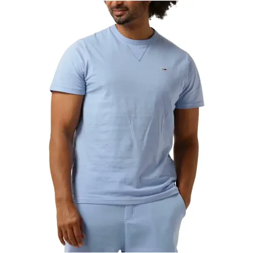 Herren Polo & T-Shirts Slim Rib Tee,Herren Polo & T-Shirts Slim Rib Detail Tee - Tommy Jeans - Modalova