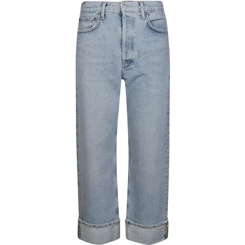 Stylish Cropped Jeans for Women , female, Sizes: W27, W28 - Agolde - Modalova