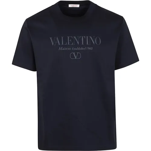 Iconic Regular Baumwoll T-Shirt,Iconic Jersey T-Shirt Regular Fit - Valentino Garavani - Modalova