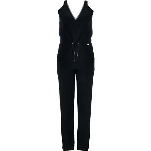 Casual Jumpsuit mit V-Ausschnitt , Damen, Größe: S - Kocca - Modalova