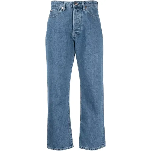 Dark Wash Cropped Leg Jeans , female, Sizes: W29, W28, W27 - 3X1 - Modalova