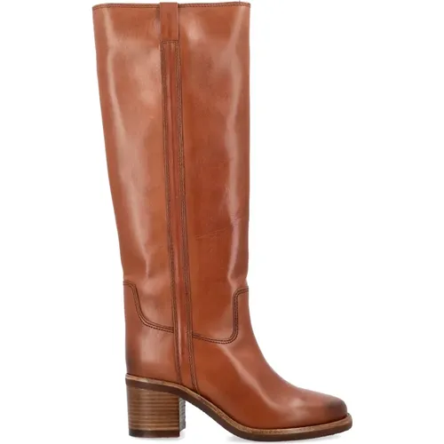 Cognac Leather Boots , female, Sizes: 5 UK, 4 UK - Isabel marant - Modalova