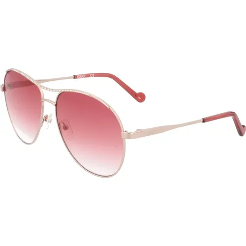 Sunglasses Silver Pink Gradient , female, Sizes: 59 MM - Liu Jo - Modalova