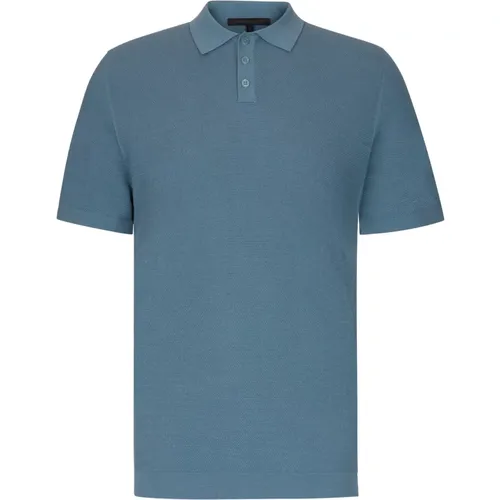 Blaues Feinstrick Poloshirt Triton,Herren Feinstrick Polo Shirt Blau - drykorn - Modalova