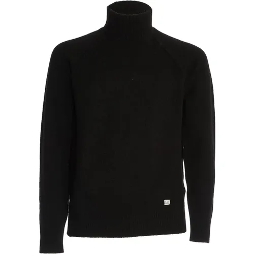 Schwarzer Wollrollkragenpullover Aw24 , Herren, Größe: XL - C.P. Company - Modalova