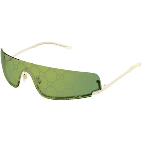 Ivory Green Sonnenbrille Gg1561S 003 - Gucci - Modalova