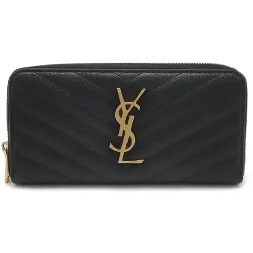 Pre-owned Leather wallets , female, Sizes: ONE SIZE - Yves Saint Laurent Vintage - Modalova