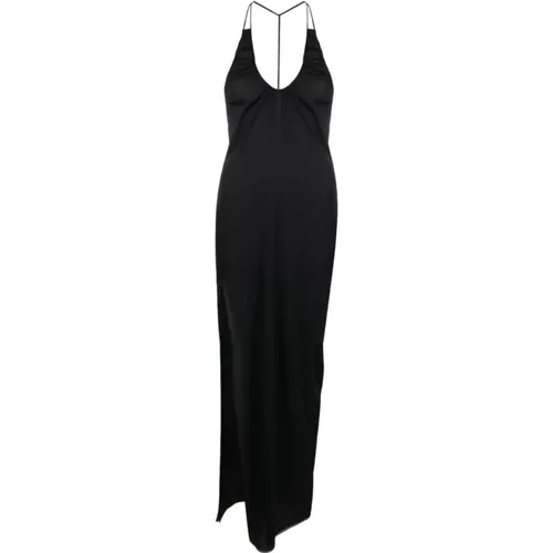 Halterneck Slit Dress , female, Sizes: S - JW Anderson - Modalova