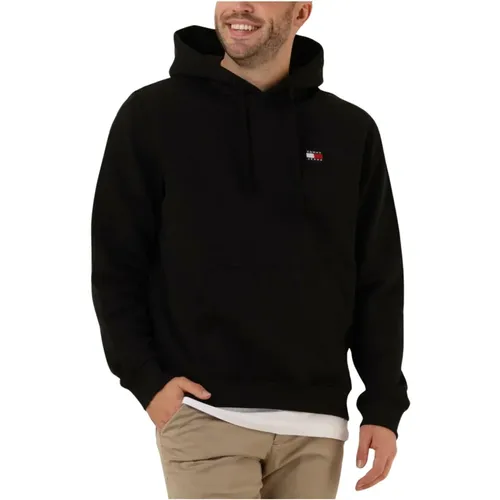 Herren Badge Hoodie Ext , Herren, Größe: L - Tommy Jeans - Modalova