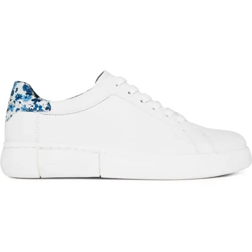 Weiße Logo-Sneakers Gummisohle Leder , Damen, Größe: 37 EU - Kate Spade - Modalova