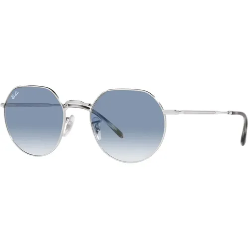 Jack Sonnenbrillen Silver/Blue Grey Shaded , unisex, Größe: 53 MM - Ray-Ban - Modalova