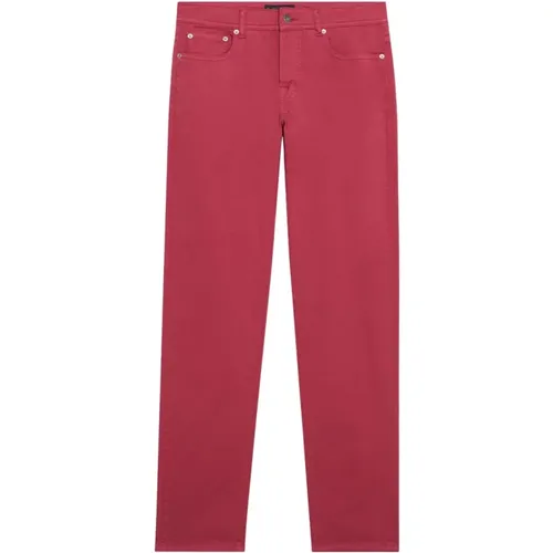 Rote Stretch-Baumwoll-Fünf-Pocket-Hose,Militärische Stretch-Baumwoll-Fünf-Taschen-Hose, Stretch Baumwolle Fünf-Taschen Hose,Weiße Stretch-Baumwol - Brooks Brothers - Modalova