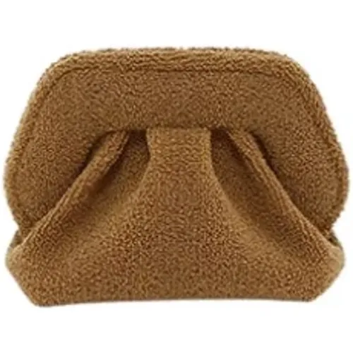 Eco-Fur Clutch Bag Magnetic Closure Italy , female, Sizes: ONE SIZE - THEMOIRè - Modalova