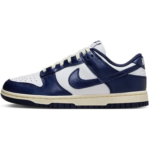 Vintage Navy Dunk Low Damen Sneakers , Damen, Größe: 44 EU - Nike - Modalova