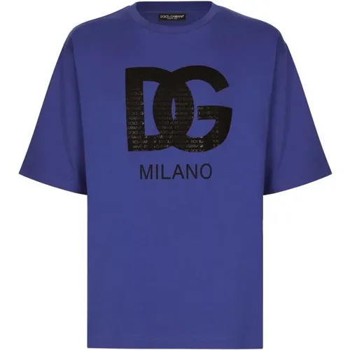 Cotton T-shirt , male, Sizes: S - Dolce & Gabbana - Modalova