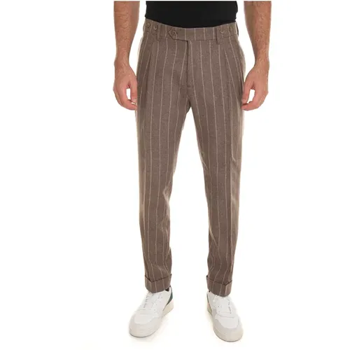 Striped Chino with Tailoring Vent , male, Sizes: 2XL, XL - Berwich - Modalova