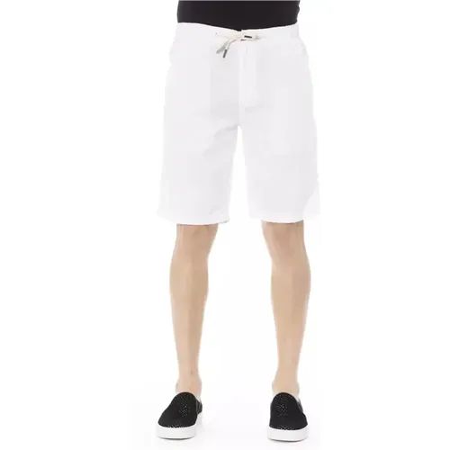 Bermuda Shorts aus Baumwolle in Uni-Farbe , Herren, Größe: M - Baldinini - Modalova