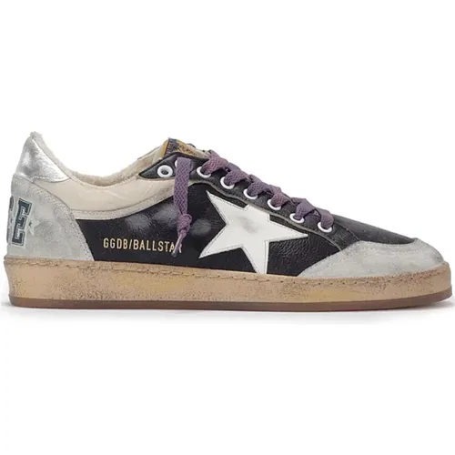 Black Suede White Star Sneakers , male, Sizes: 10 UK - Golden Goose - Modalova