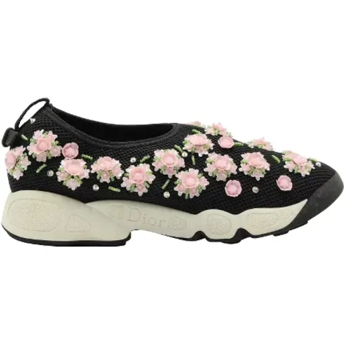 Pre-owned Fabric Dior Sneakers , female, Sizes: 1 1/2 UK - Dior Vintage - Modalova