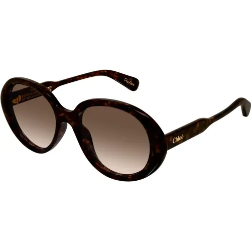 Sonnenbrille Ch0221S Farbe 002 , Damen, Größe: 55 MM - Chloé - Modalova