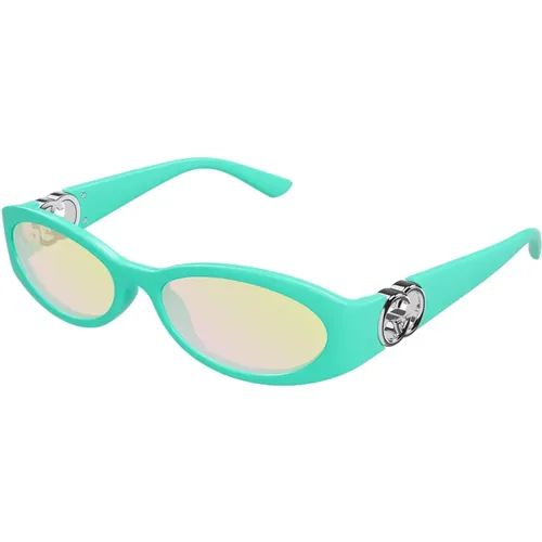 Stylish Sunglasses with Frame and Pink Lenses , female, Sizes: 54 MM - Gucci - Modalova