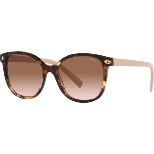 Caramel Havana Sunglasses Brown Shaded , female, Sizes: 53 MM - Prada - Modalova