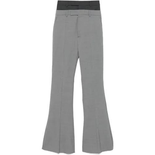 Grey Wool Trousers Elegant Modern Style , female, Sizes: S, XS - SPORTMAX - Modalova