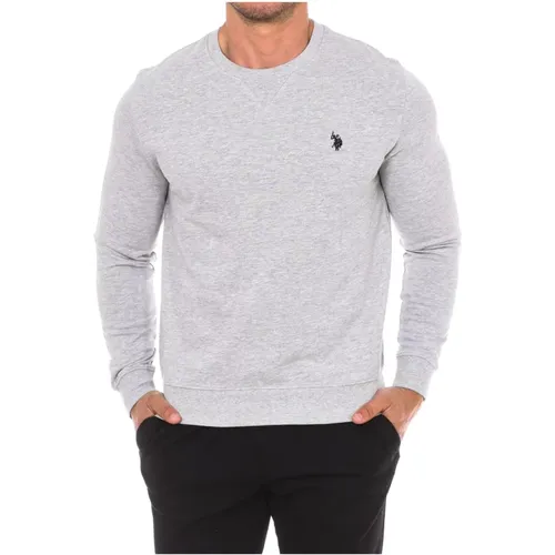 Rundhalsausschnitt Sweatshirt , Herren, Größe: M - U.S. Polo Assn. - Modalova