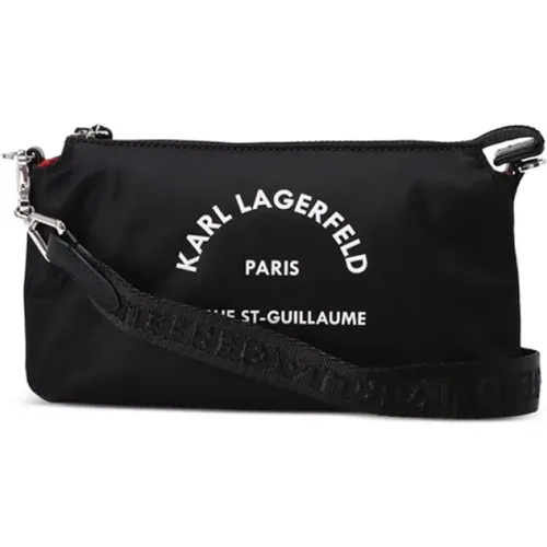 Logo Crossbody Bag Nylon , male, Sizes: ONE SIZE - Karl Lagerfeld - Modalova