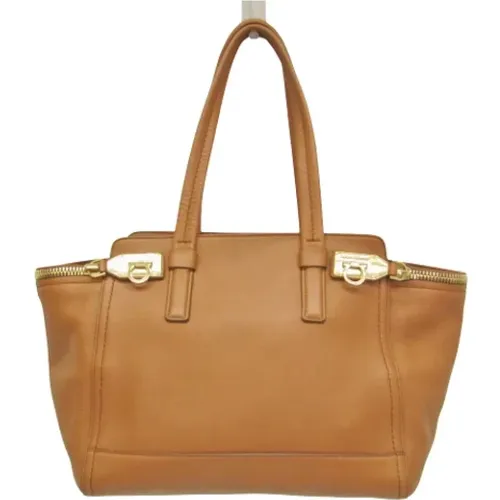 Pre-owned Leather totes , female, Sizes: ONE SIZE - Salvatore Ferragamo Pre-owned - Modalova