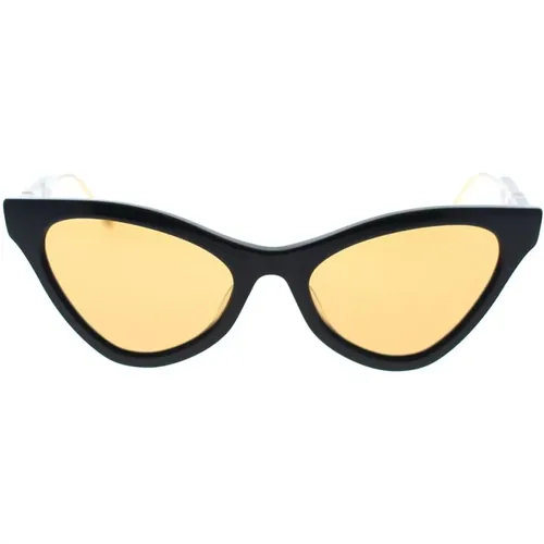 Sophisticated Cat-Eye Sunglasses with Web Motif , female, Sizes: 55 MM - Gucci - Modalova