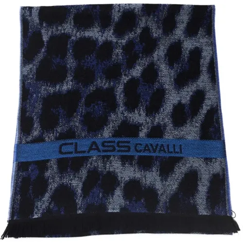 Animalier Muster Schal Accessoires , Herren, Größe: ONE Size - Cavalli Class - Modalova